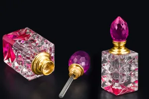 Flacon en cristal de 5 ml avec bouchon et aiguille en cristal en 6 couleurs-3