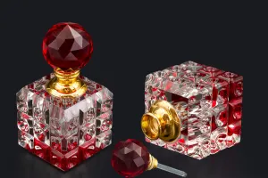 Flacon en cristal de 8 ml avec bouchon et aiguille en cristal en 4 couleurs-2