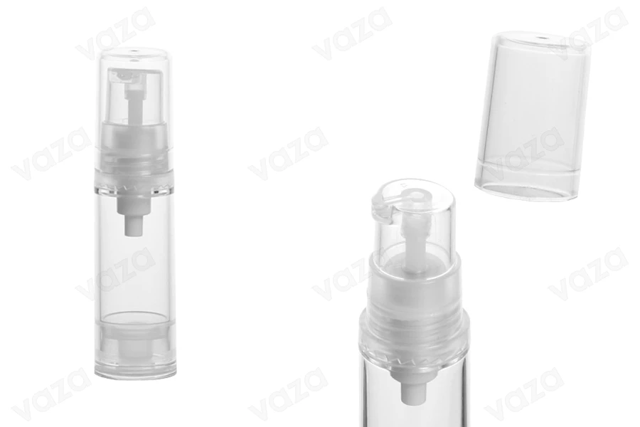 Tubo airless in acrilico da 5 ml per creme  - 12 pezzi-immagine_prodotto