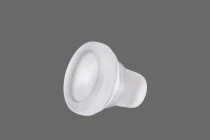 Glass round low profile Cap f 11.5 black, transparent, frosted, Pink White Glass round low profile Cap f 11.5 black, transparent, frosted, Pink White