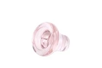 Glass round low profile Cap f 11.5 black, transparent, frosted, Pink White Glass round low profile Cap f 11.5 black, transparent, frosted, Pink White