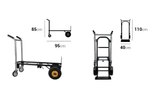 Folding metal carrier - up to 100 kg-2