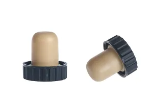 Plastic Cork kefaloforos f 17 with black ribbed head-2