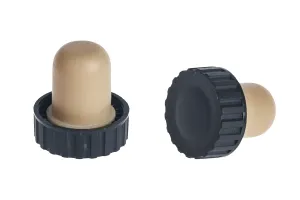 Plastic Cork kefaloforos f 17 with black ribbed head-3