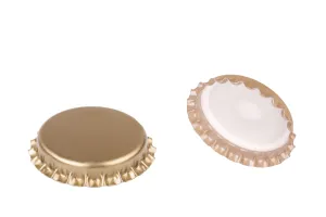 Crown caps for beer 29mm gold - 200 pieces/bag-1