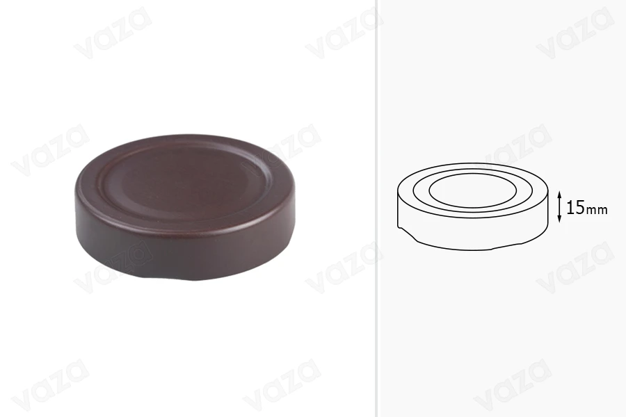 Metal Cap T.O. 58 in brown - Deep Metal Cap T.O. 58 in brown - Deep-image_dimensions