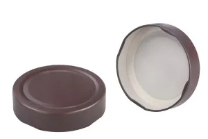 Metal Cap extra deep T.O. 70 in brown-1
