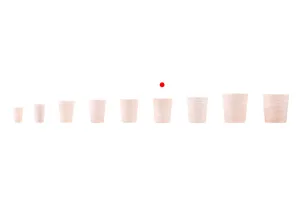 Liège conique en silicone aux dimensions 27,2 x 22,2/17,5 mm - pour F 19 (PP 28)-5