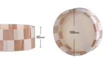 Καλάθι ξύλινο στρογγυλό 168x60 mm