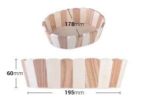 Cart wood oval 195x178x60-3