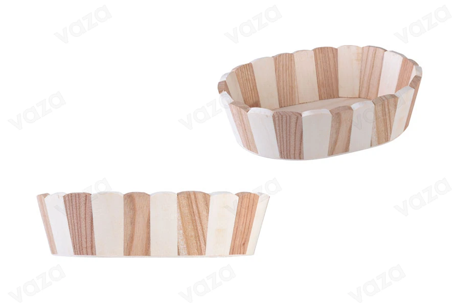Ovaler Holzkorb 195x178x60 Ovaler Holzkorb 195x178x60-produktbild
