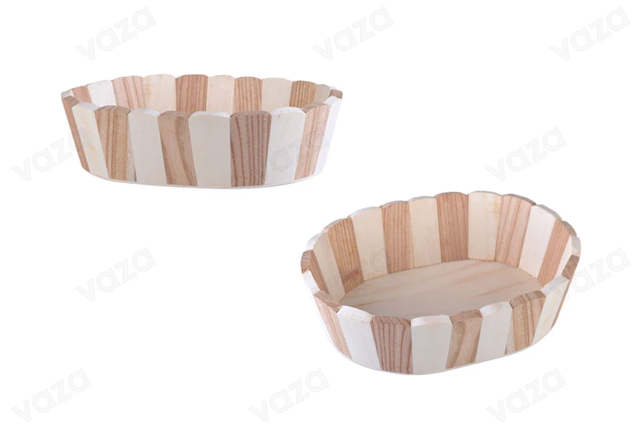 Ovaler Holzkorb 195x178x60 Ovaler Holzkorb 195x178x60-bildabmessungen