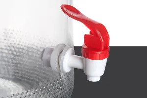 Bocal en verre de 10litres avec robinet en plastique pour le rangement des aliments et des boissons-6