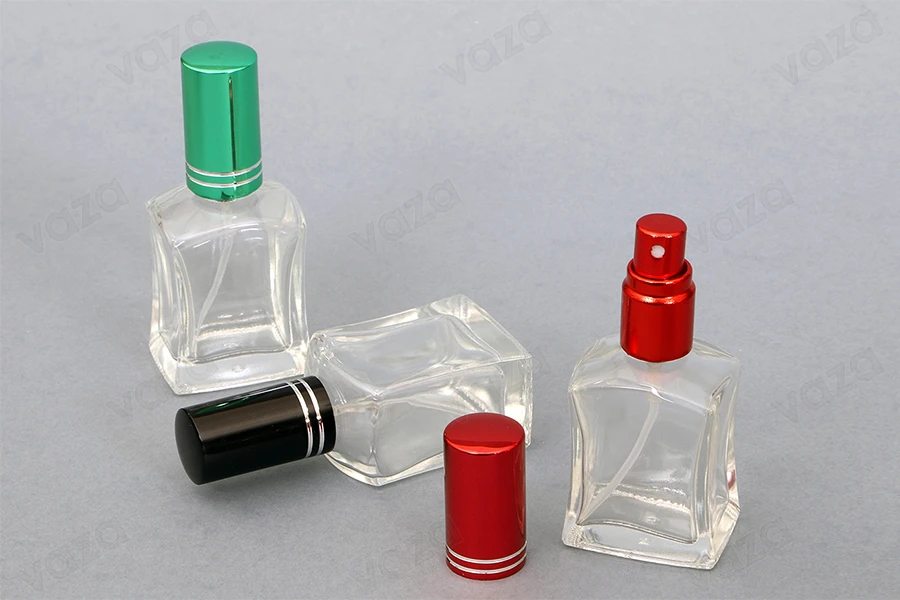 15ml Parfümflasche mit Aluminiumdeckel in verschiedenen Farben - 6 Stk-bildgruppe