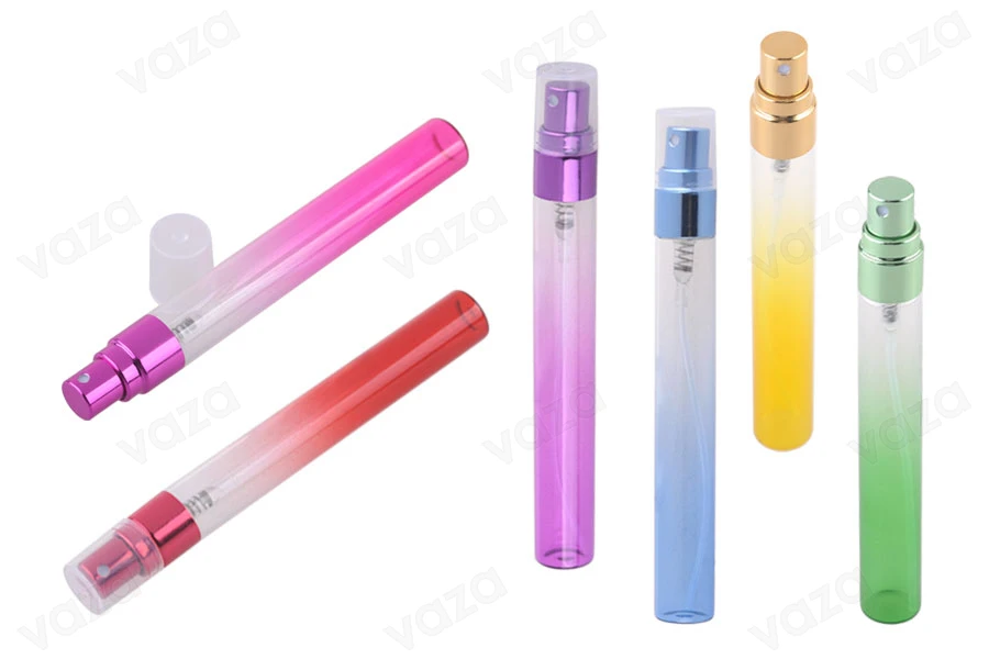 Tester γυάλινο 10 ml με αλουμινένιο σπρέι και διάφανο καπάκι (mix color) - 6 τμχ Tester γυάλινο 10 ml με αλουμινένιο σπρέι και διάφανο καπάκι (mix color) - 6 τμχ-εικόνα_προϊοντική