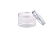 Διάφανο PET βαζάκι 250ml με ασημί αλουμινένιο καπάκι και παρέμβυσμα - 6 τμχ Διάφανο PET βαζάκι 250ml με ασημί αλουμινένιο καπάκι και παρέμβυσμα - 6 τμχ