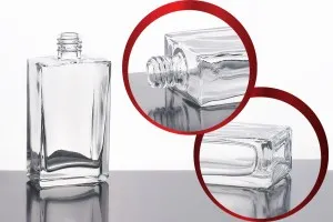 Flacon de parfum en verre rectangulaire de 60 ml-1