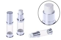 Airless σωληνάριο για κρέμα 5 ml χρυσό / ασημί Airless σωληνάριο για κρέμα 5 ml χρυσό / ασημί