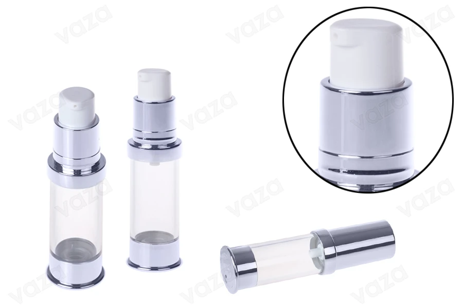 Airless σωληνάριο για κρέμα 5 ml χρυσό / ασημί-εικόνα_διαστάσεις