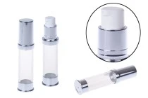 Airless σωληνάριο για κρέμα 10 ml χρυσό / ασημί Airless σωληνάριο για κρέμα 10 ml χρυσό / ασημί