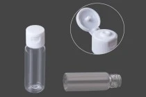 Μπουκαλάκι πλαστικό για σαμπουάν 20 ml για ξενοδοχεία με καπάκι flip-top - Συσκευασία 100 τεμαχίων