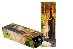 Sacs d'emballage en papier pour les bouteilles de vin-8