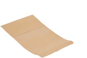 Standbodenbeutel Kraftpapier, Doy-Pack mit Sichtfenster, Druckverschluss und innere und äußere transparente Auskleidung, 160x40x235mm -100 Stücke-3
