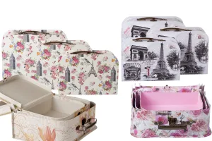 Valigetta regalo con manico in metallo e clip, set da 3 pezzi-1