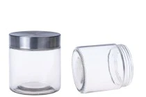 800ml glass jar with stainless steel lid in size 110x115 mm
