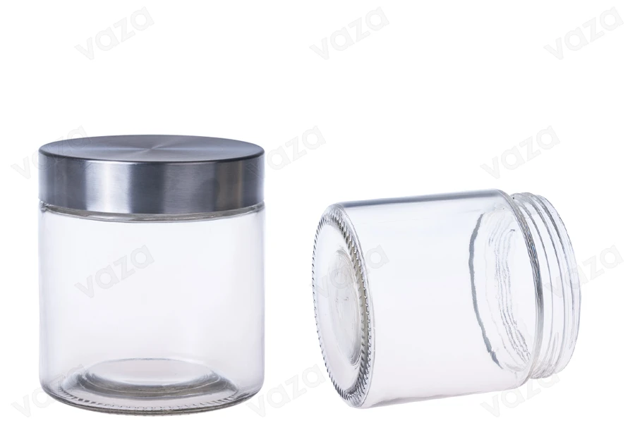 Kavanoz qelqi 800 ml me kapak inoksi 110x115 mm-imazh_produkt