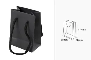 Borsa da regalo in carta da 80x50x110 mm con cordino – 20 pz-2