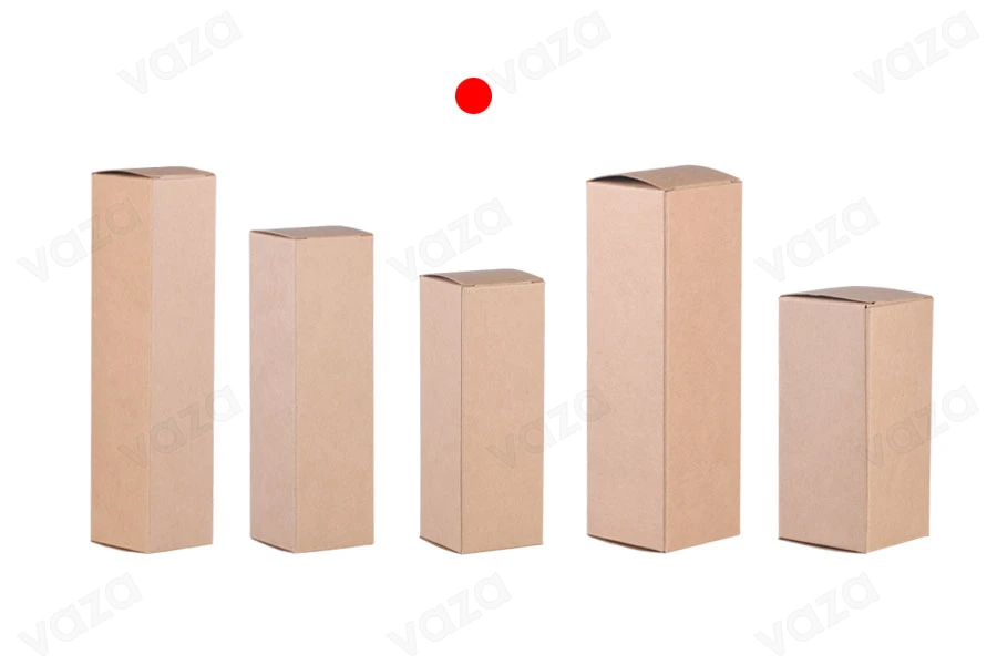 Paper box 38x38x110 mm kraft ecological - 20 pcs-image_group