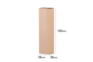 Schachtel aus Kraftpapier, ökologisch 38x38x160mm - 20 Stücke-2