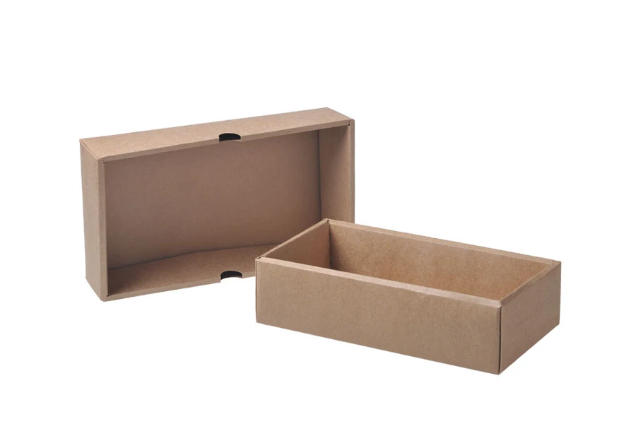 Boîte d'emballage en papier kraft sans fenêtre 240 x 130 x 60 mm - 12 pcs Boîte d'emballage en papier kraft sans fenêtre 240 x 130 x 60 mm - 12 pcs