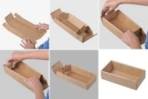 Boîte d'emballage en papier kraft sans fenêtre 240 x 130 x 60 mm - 12 pcs Boîte d'emballage en papier kraft sans fenêtre 240 x 130 x 60 mm - 12 pcs