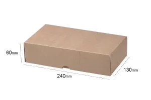 Boîte d'emballage en papier kraft sans fenêtre 240 x 130 x 60 mm - 12 pcs-9