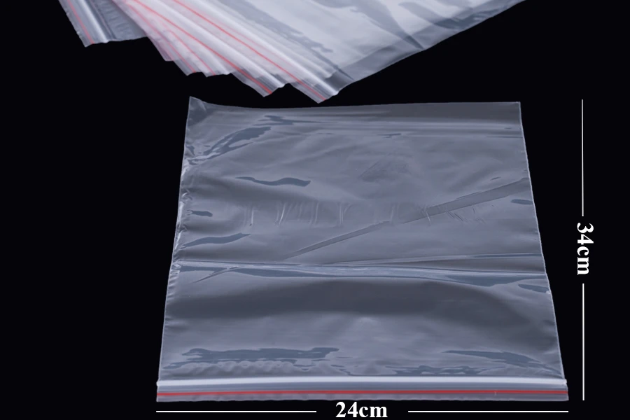 Bustine trasparenti con chiusura a zip 24x34 cm – 100 pz