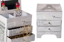 Eiffel Tower jewelry box with mirror and drawers Eiffel Tower jewelry box with mirror and drawers