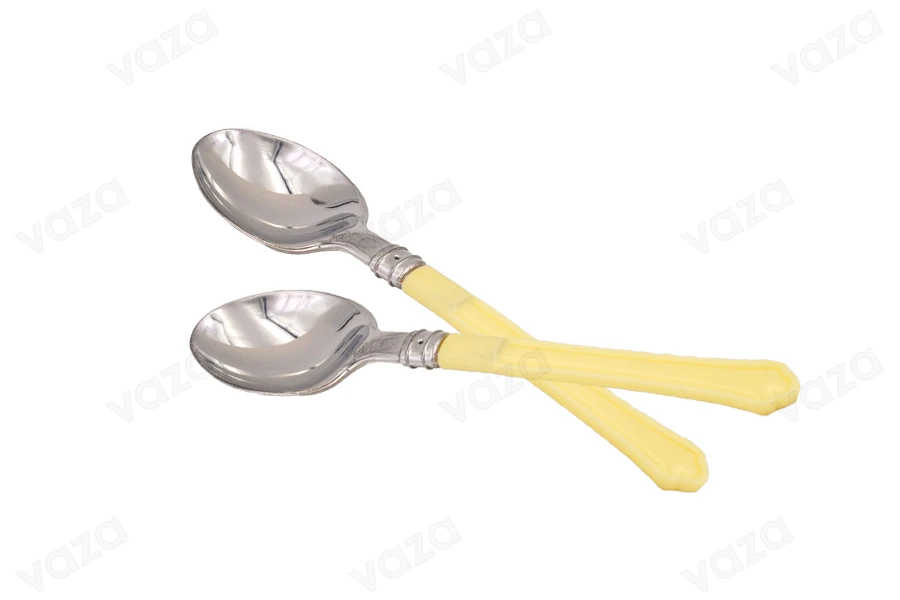 Cucchiaino in plastica in 3 colori da 13,5cm-