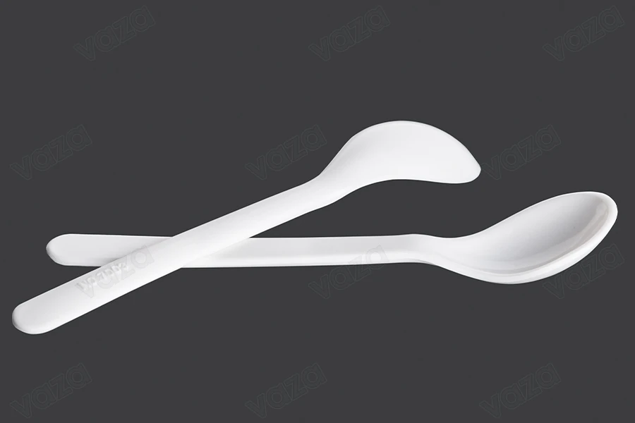 Bone-shaped plastic teaspoon 13.5 cm-image_product