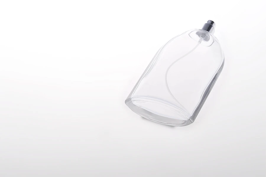 Glass bottle 100 ml with aluminum silver spray and cap-image_group