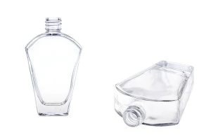 Bouteille de parfum en verre 50 ml (18/415) en forme de « V » spécial-1