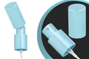 Light blue aluminum spray pump MATTE 18/415-2