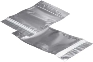 Σακουλάκια αλουμινίου τύπου Doy Pack, διάφανα με κλείσιμο "zip" και δυνατότητα σφράγισης με θερμοκόλληση 140x40x220 - 100 τμχ-3