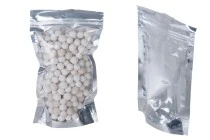 Σακουλάκια αλουμινίου τύπου Doy Pack, διάφανα με κλείσιμο "zip" και δυνατότητα σφράγισης με θερμοκόλληση  120x30x200 - 100 τμχ