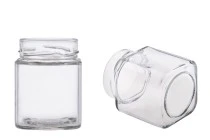 Pot de miel carré de 314ml Twist-Off 70 Deep