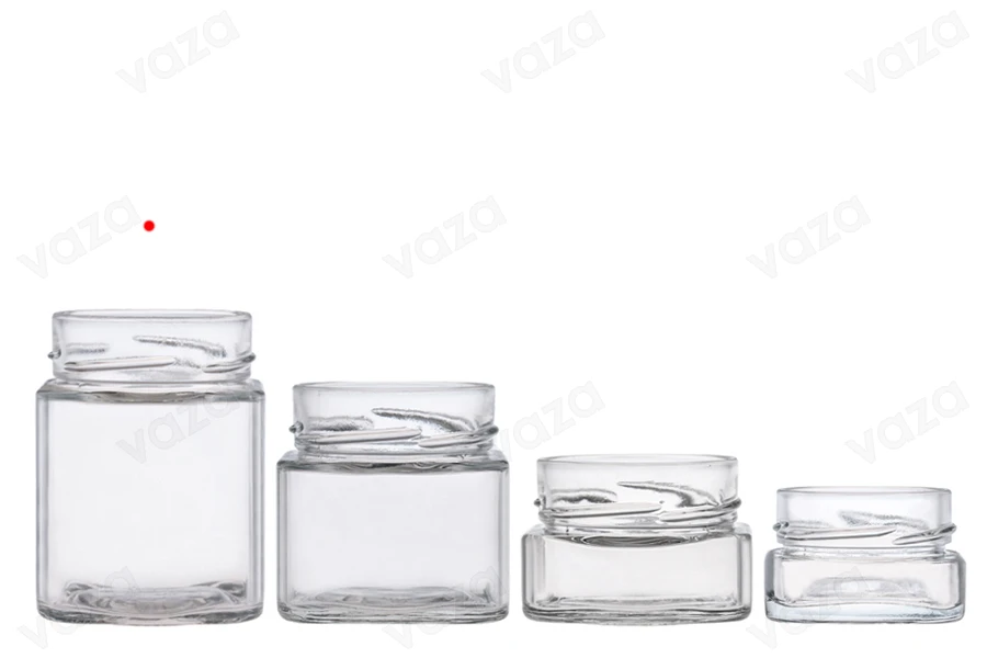 Viereckiges Glas für Honig 314 ml T.O 70 DEEP Viereckiges Glas für Honig 314 ml T.O 70 DEEP-bildgruppe