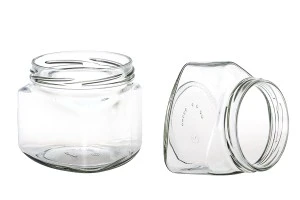 Pot triangulaire pour sauces de tomate, miel de 370ml - 42 pcs-5