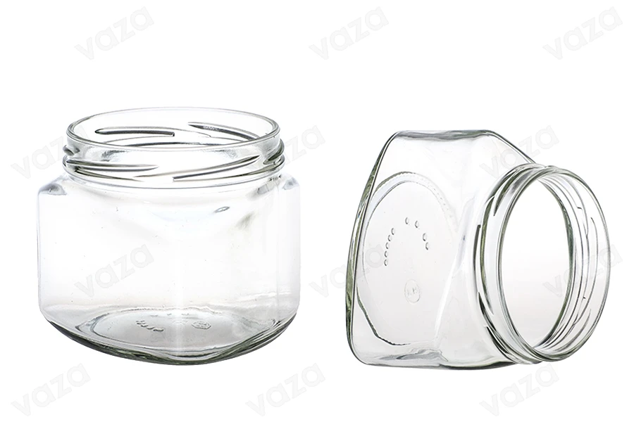 Τρίγωνο  βάζο για σάλτσες, μέλι 370 ml - 42 τμχ-εικόνα_σύνθεση