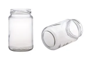 Pot cylindrique classique de 370 ml - pour un demi-kilo de miel - 22 pcs-1